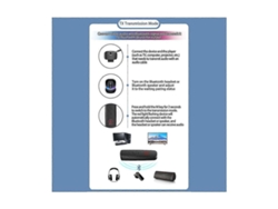 Transmisor y receptor inalámbrico Bluetooth 5.2 2 en 1 para coche, TV, ordenador, adaptador de audio Rosewell