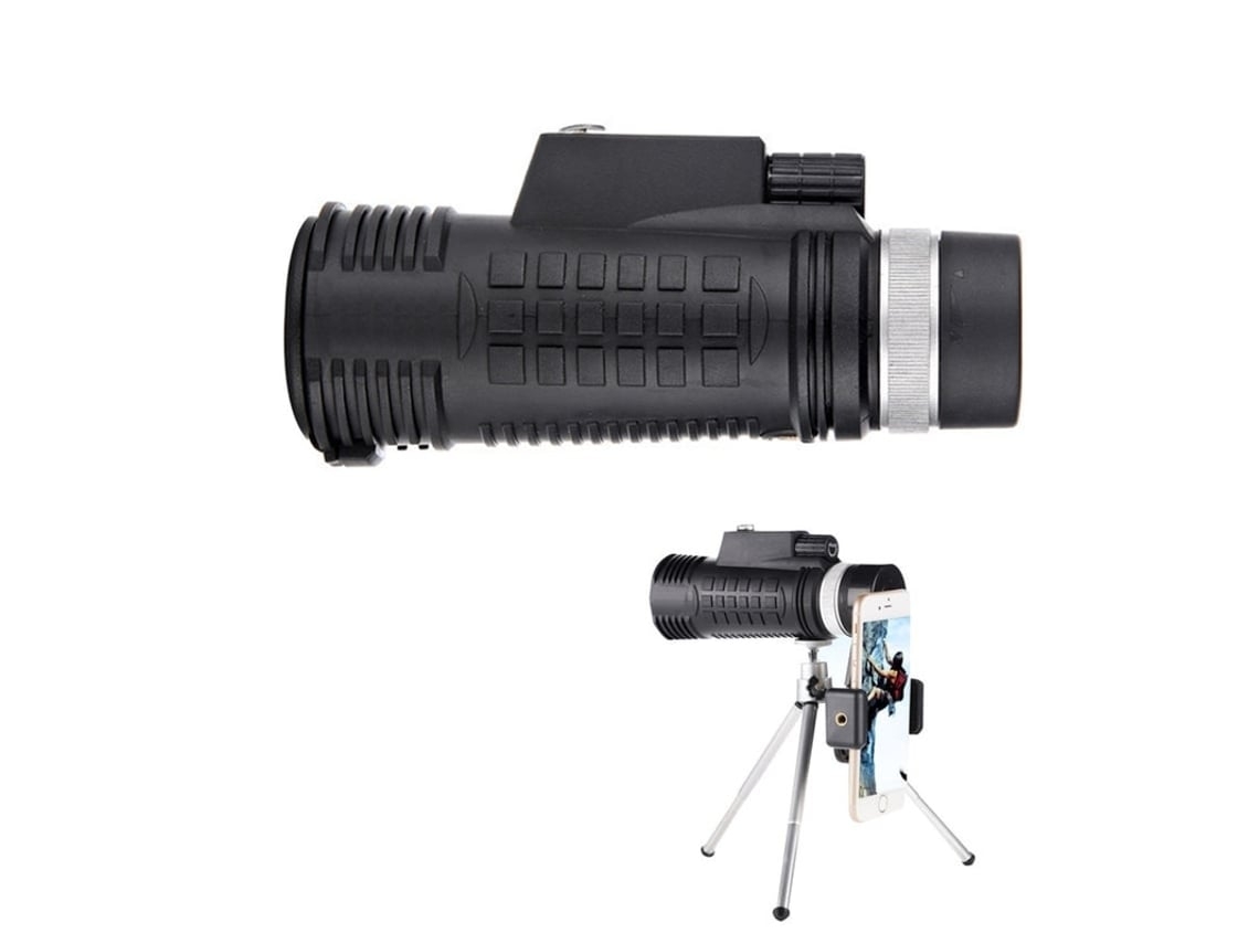 Telescopio monocular Chennnls 40x60 Bak4 Prism, impermeable, HD, para observación de aves, senderismo y conciertos, color negro