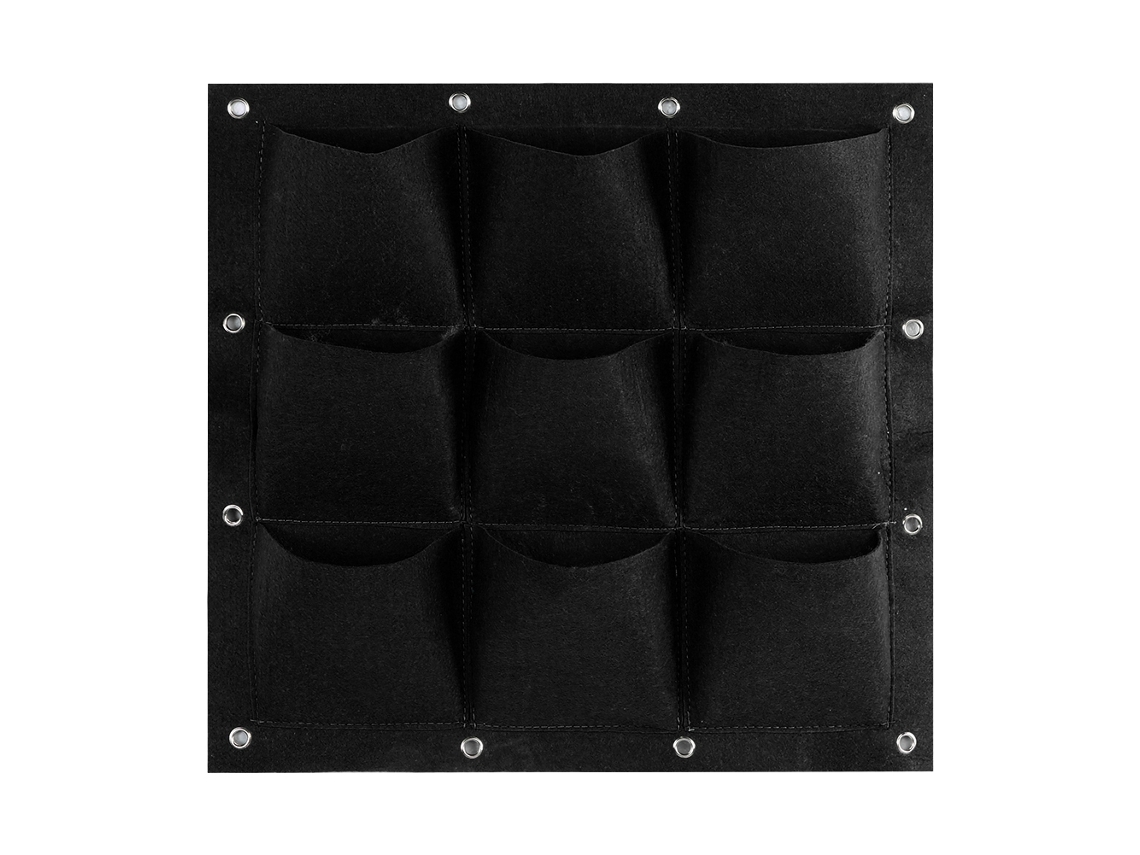 Bolsa de cultivo vertical con 9 bolsillos para jardín de pared