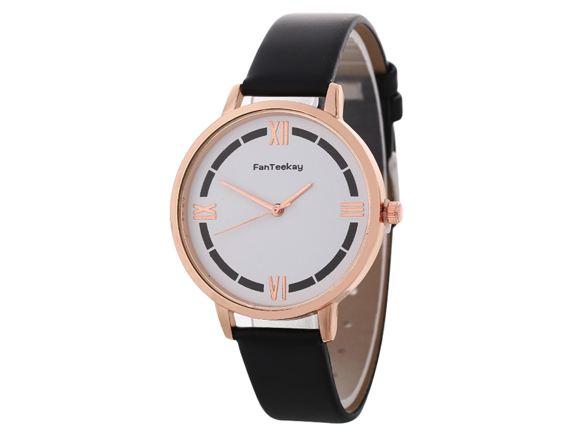 Reloj De Pulsera Sencillo Y Elegante Para Mujer Con Correa De Lona Y Esfera Redonda (rojo).