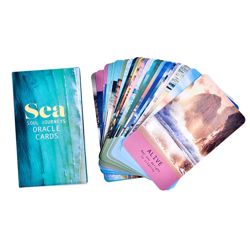 Baraja De Tarot Sea Soul Journey Oracle Card: Juego De Adivinación Y Adivinación