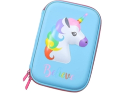 Estuche rígido con estampado de unicornio en relieve de Chennnls