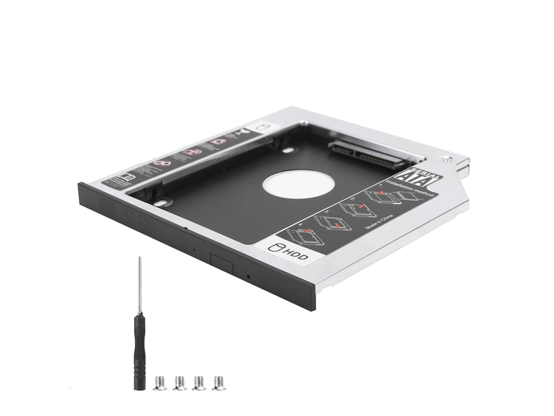 Soporte Ssd Para Instalación En Bahía De Unidad Óptica De Portátil, Estuche De Disco Duro De Aleación De Aluminio Engrosado