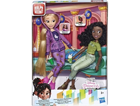 Muñeca DISNEY Princess Comfy Squad Rapunzel y Tiana (Edad Mínima: 3 años)
