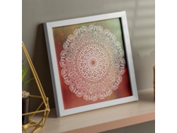 Póster NACNIC Cuadrado con Dibujos de Mandalas. Mandala de la Creatividad, Ilustrada con Mandalas Coloridos y Complejos.