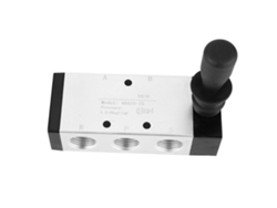 Válvula de controle manual pneumática com manivela, 5 portas, 2 posições, 0~0,8mpa (4h310-15)