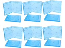 Cajas De Almacenamiento Para Cd, Estuches Protectores Para Dvd, Juego De 12, Plástico Transparente.