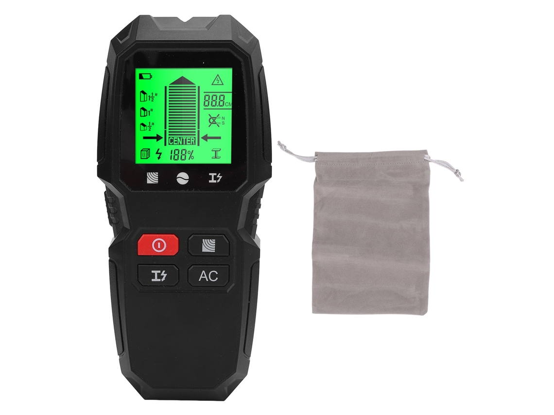 Detector De Pared Multifuncional 5 En 1 Con Pantalla Lcd, De Alta Precisión Para Metal, Madera Y Cables.