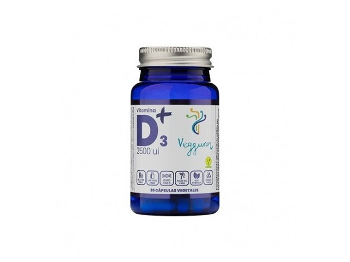 Vitamina D3 2500ui 30 Cápsulas Veggunn