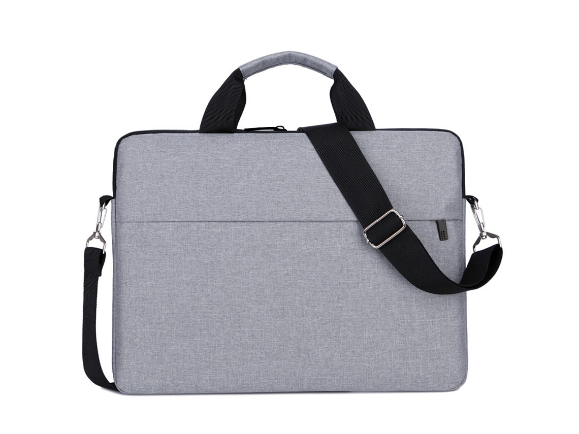 Bolso para portátil Yuysan, ultrafino, bandolera para reuniones de negocios, maletín de 15,6 pulgadas, color gris