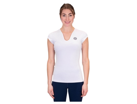 Camiseta de Mujer BIDI BADU Crew V Neck Blanco (M)