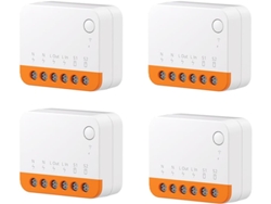 4 Mini Interruptores Wi-fi Para Control De Módulos De Hogar Inteligente Extremo