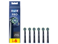 Recambio de Cepillo Elétrica ORAL B Cross Action Black 6Un
