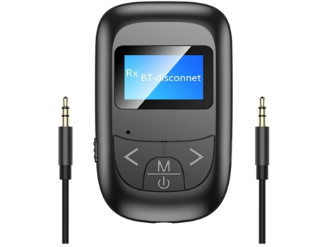 Adaptador Bluetooth, Receptor Transmisor Bluetooth 5.0 Adaptador de Audio AUX de 3,5 mm para TV PC Coche Auriculares con Cable Altavoces(Negro) CHR...