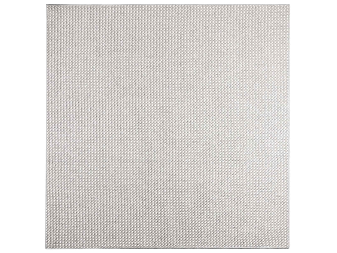 Vidaxl Alfombras De Área Lugo Crema Y Gris 120 X 120 Cm Poliéster
