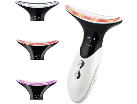 Masajeador facial vibratorio Ems reafirmante en forma de V para levantar y tensar las arrugas Antienvejecimientoblanco BISBISOUS