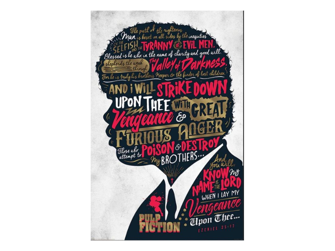 Poster PYRAMID INTERNATIONAL Pulp Fiction - Ezequiel 25:17