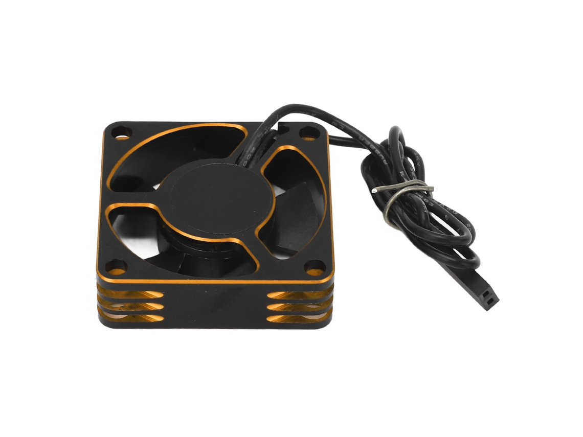 Ventilador de refrigeración RC de 35 mm y 15000 rpm con disipador de calor universal para coche RC Traxxas Gold.