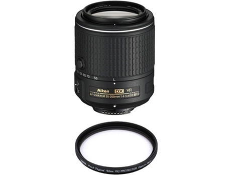 Objetivo y Filtro NIKON AF-S 55-200MM F4-5.6G ED VR II DX (Encaje: Nikon F - Apertura: f/4-32)