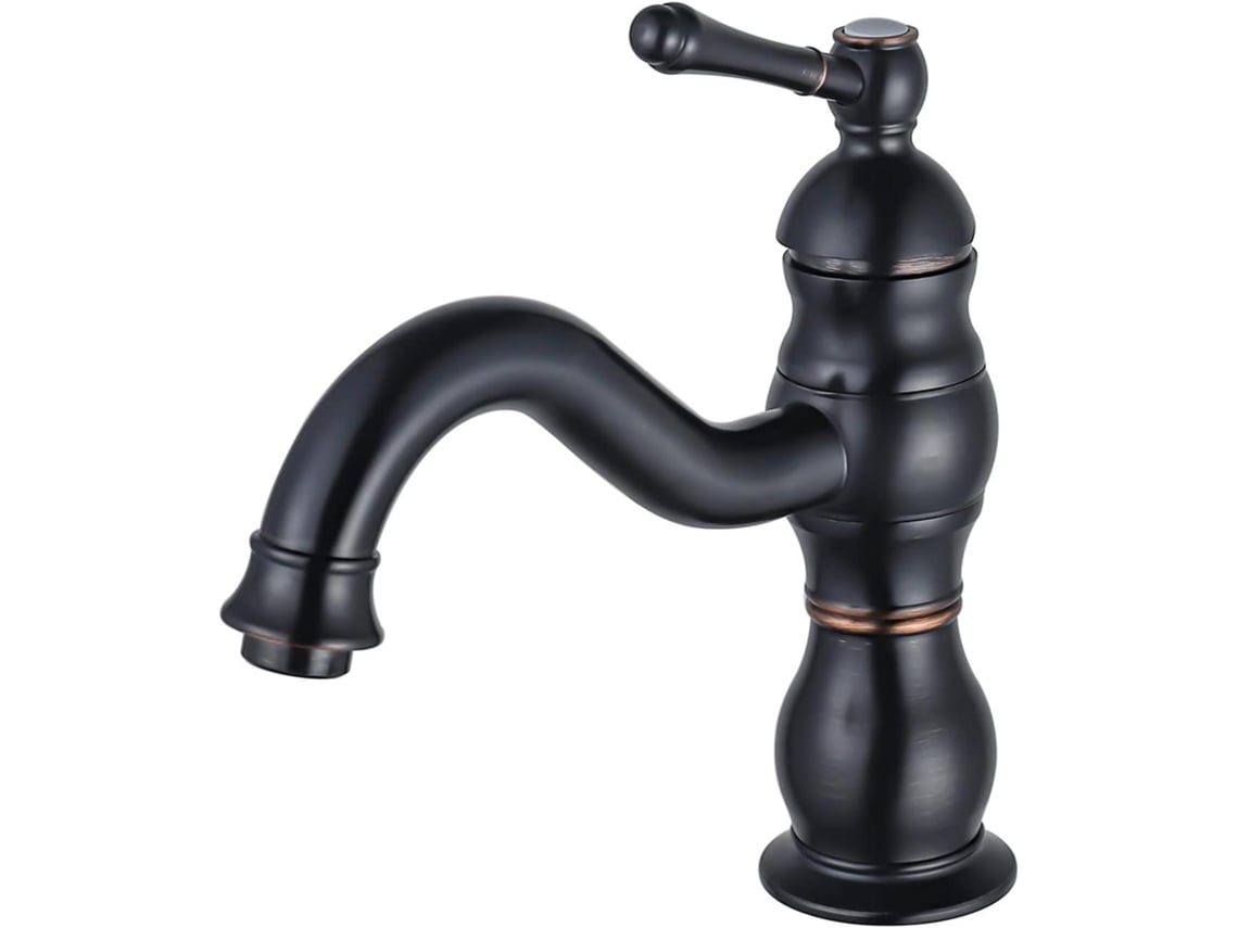 Grifo De Baño Negro Retro, Grifo De Baño Monomando