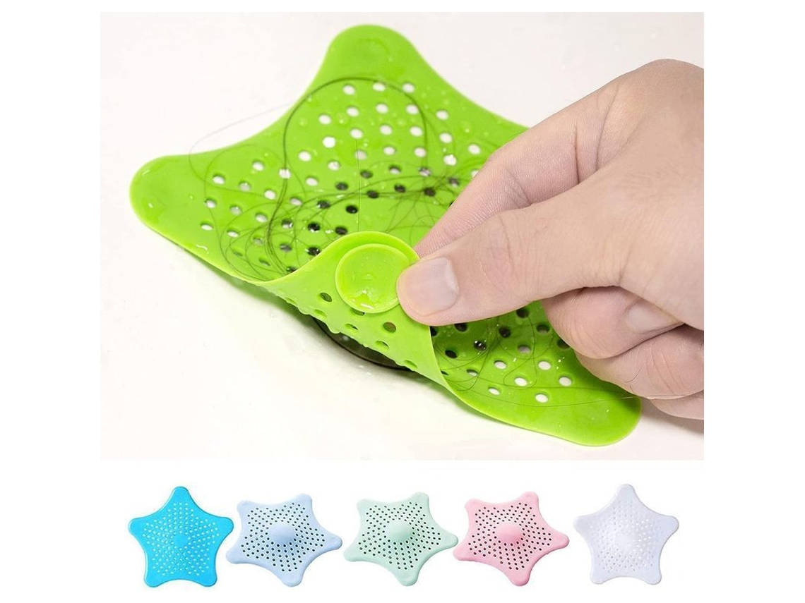 2026-6 Piezas Atrapapelos Silicona Para Drenaje, Filtro De Pelo Para Cocina, Baño Y Tubería, Tapón De Desagüe
