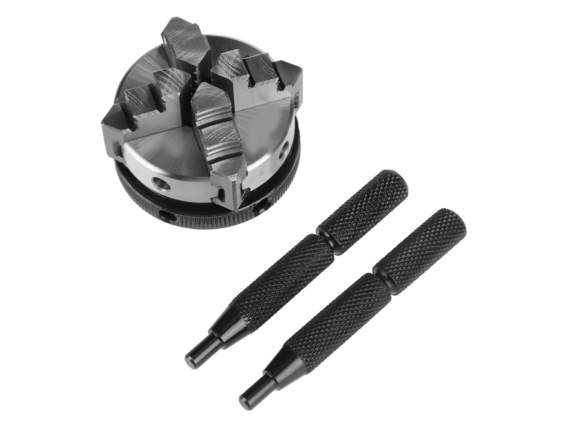 Mandril Manual Para Torno M14 De 4 Mordazas Autocentrante De 50 Mm K02-50 De Alta Precisión