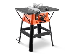 Sierra de mesa Succebuy de 1800 W, 4800 RPM, 254 mm, 945 x 850 x 1060 mm con soporte