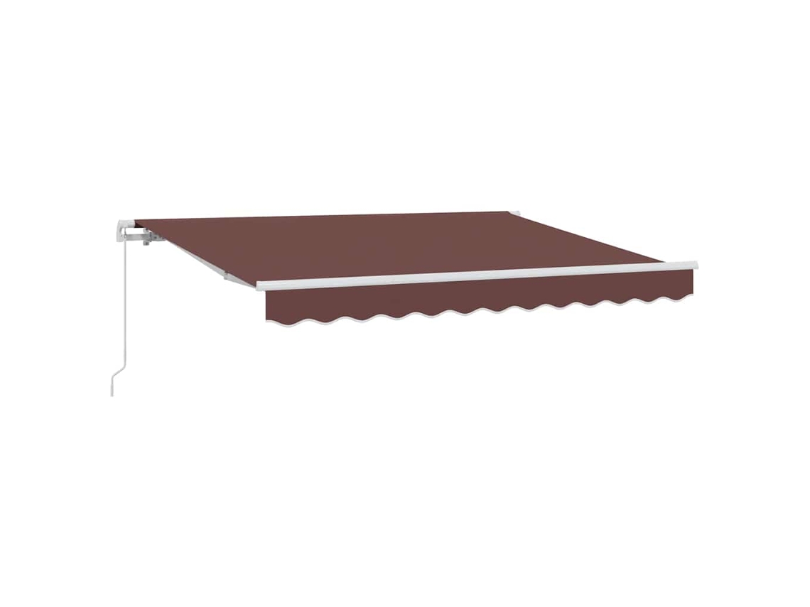 Maison Exclusive - Toldo Retráctil Manual Marrón 250 X 200 Cm Tela