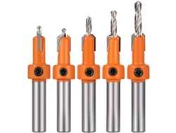 Set De Brocas Para Madera, 5 Piezas De Brocas De Avellanado Hss Para Taladrar Madera Plástico Metales Suaves 8mm