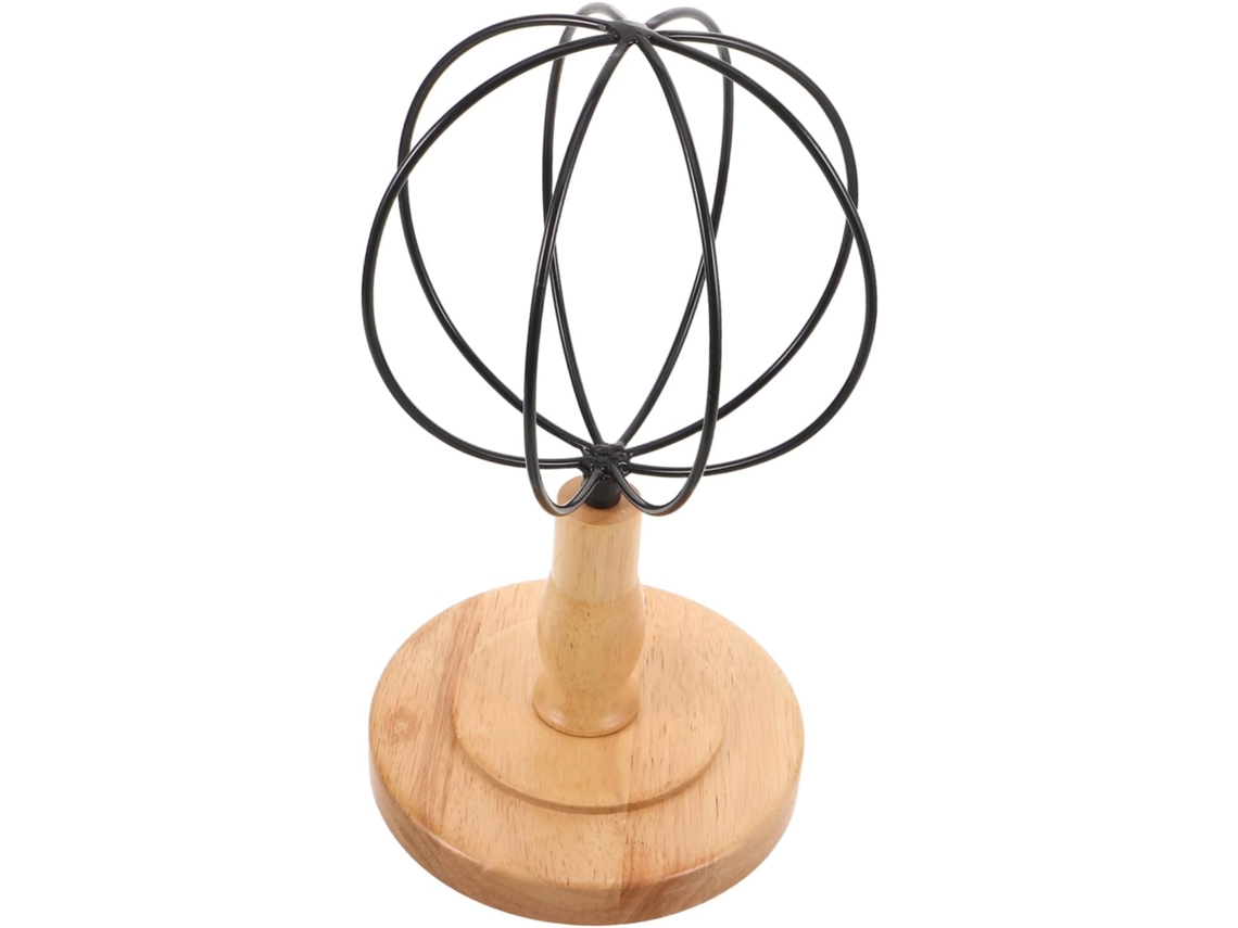 Perchero de alambre, soporte de madera extraíble para pelucas, gorras, gorras de béisbol, base de almacenamiento versátil, mesa de jardín, GOKOCO