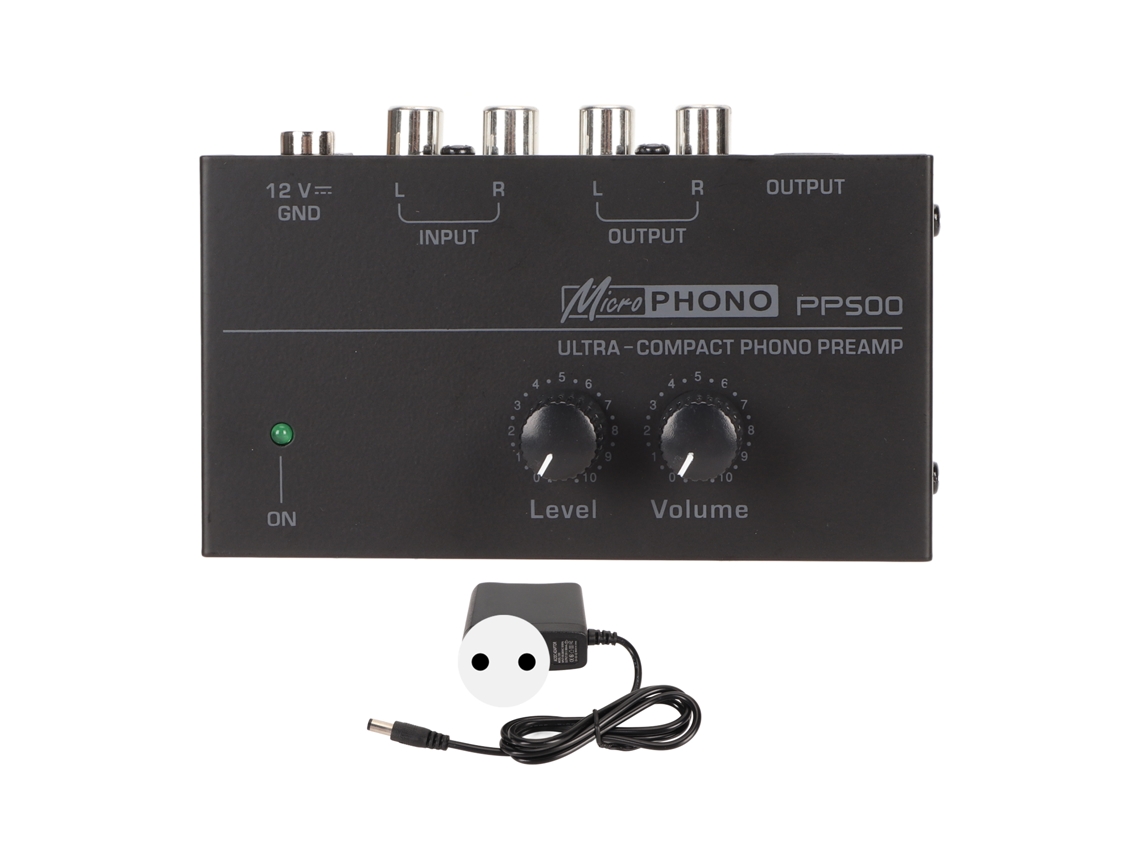 Preamplificador De Fono De Ruido Ultrabajo Con Control De Volumen Independiente Para Tocadiscos Lp, 100-240v, Enchufe Europeo.