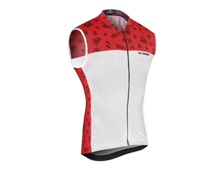 Jerseys GIST Camisola Sem Mangas Climber Tattoo Vermelho,Branco L Homem