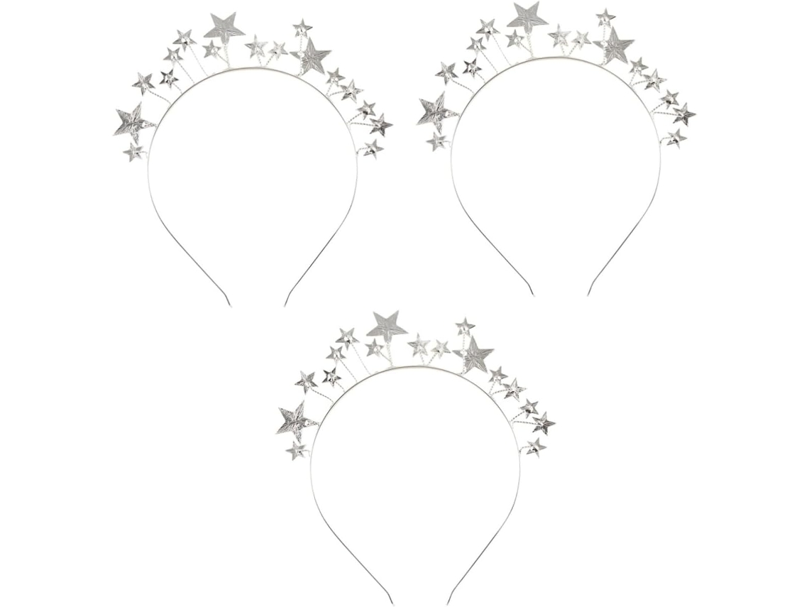 Conjunto De 3 Diademas Gruesas Para Mujer, Modernas Con Diamantes De Imitación Metálicos Para Decoración De Bodas Y Fiestas.