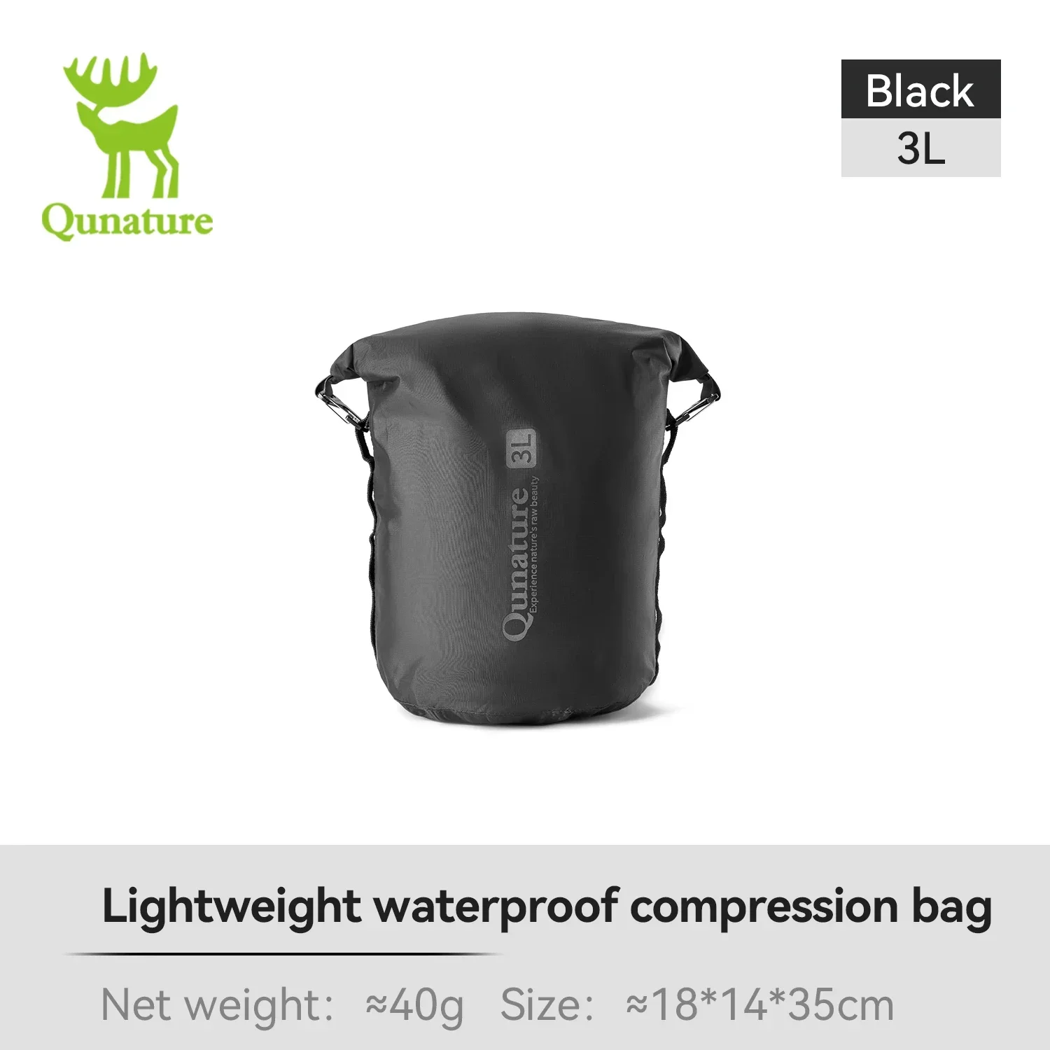 (negro, 3l) Bolsa De Viaje Para Bicicleta, Bolsa De Compresión Ligera E Impermeable, Bolsa De Almacenamiento