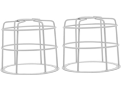 Jaula Industrial De Hierro Para Lámparas, 2 Piezas, Protección Antichoque Para Luces