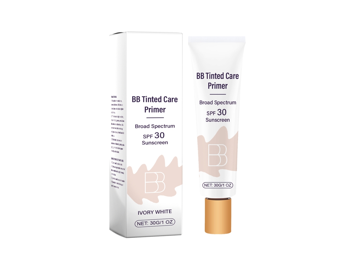 Crema BB Ivory White, tónico hidratante protector con niacinamida y vitamina E, disimula las imperfecciones.