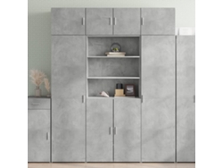 Aparador De Madera De Ingeniería Gris Hormigón 80x42,5x185 Cm