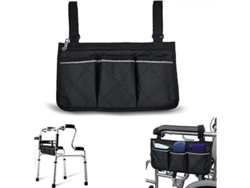 Bolsa impermeable para guardar sillas de ruedas, con 4 bolsillos y tira reflectante.
