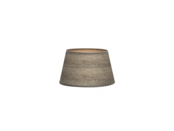Pantalla Salma E27 Madera Gris 30dx22dx17h Conica Abierta