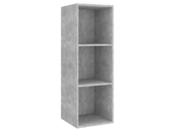 Pack de Muebles de Armario Tv 37X37X107Cm Contrachapado Gris Cemento