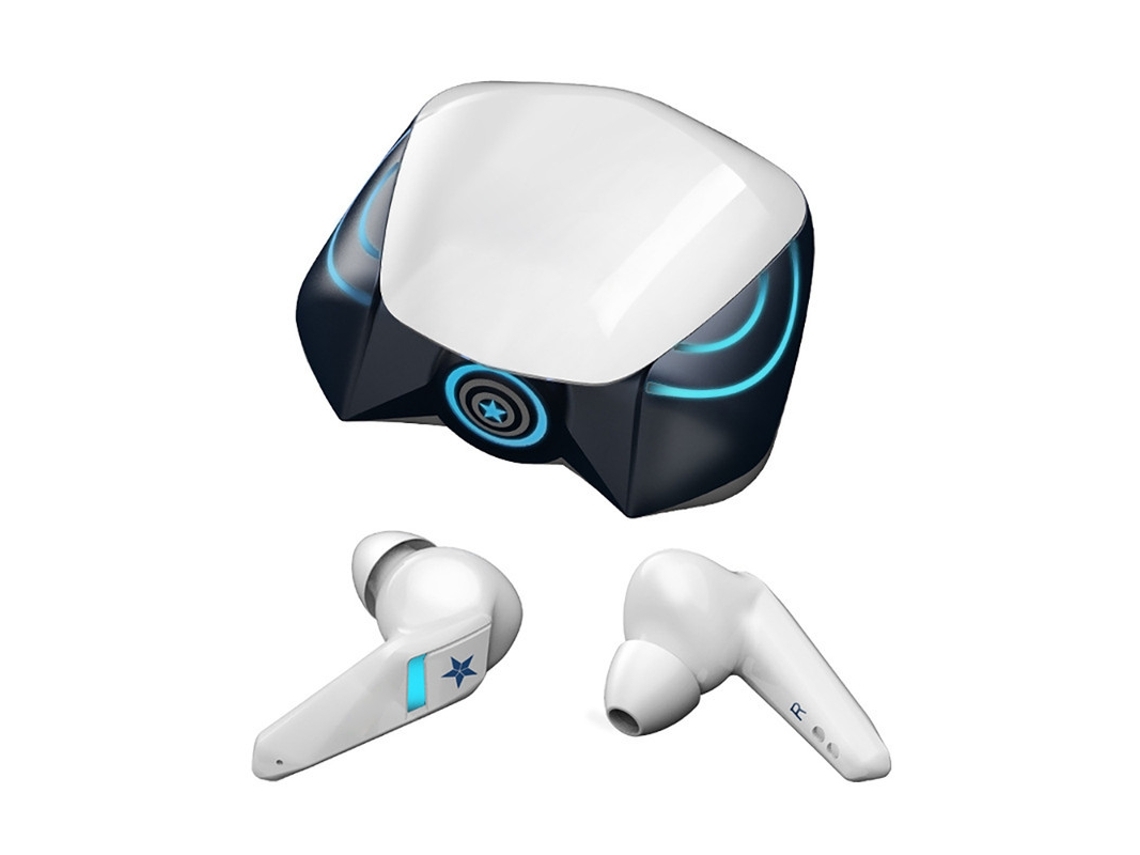 Auriculares Inalámbricos Bluetooth Cancelación Inteligente de Ruido Duración de la Batería de 16 Horas Blanco YEMAESRE