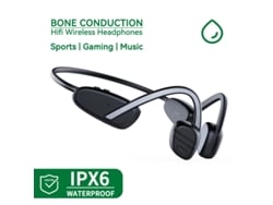 Auriculares Inalámbricos De Conducción Ósea (negro/gris) - Auriculares Bluetooth Con Gancho Y Micrófono.