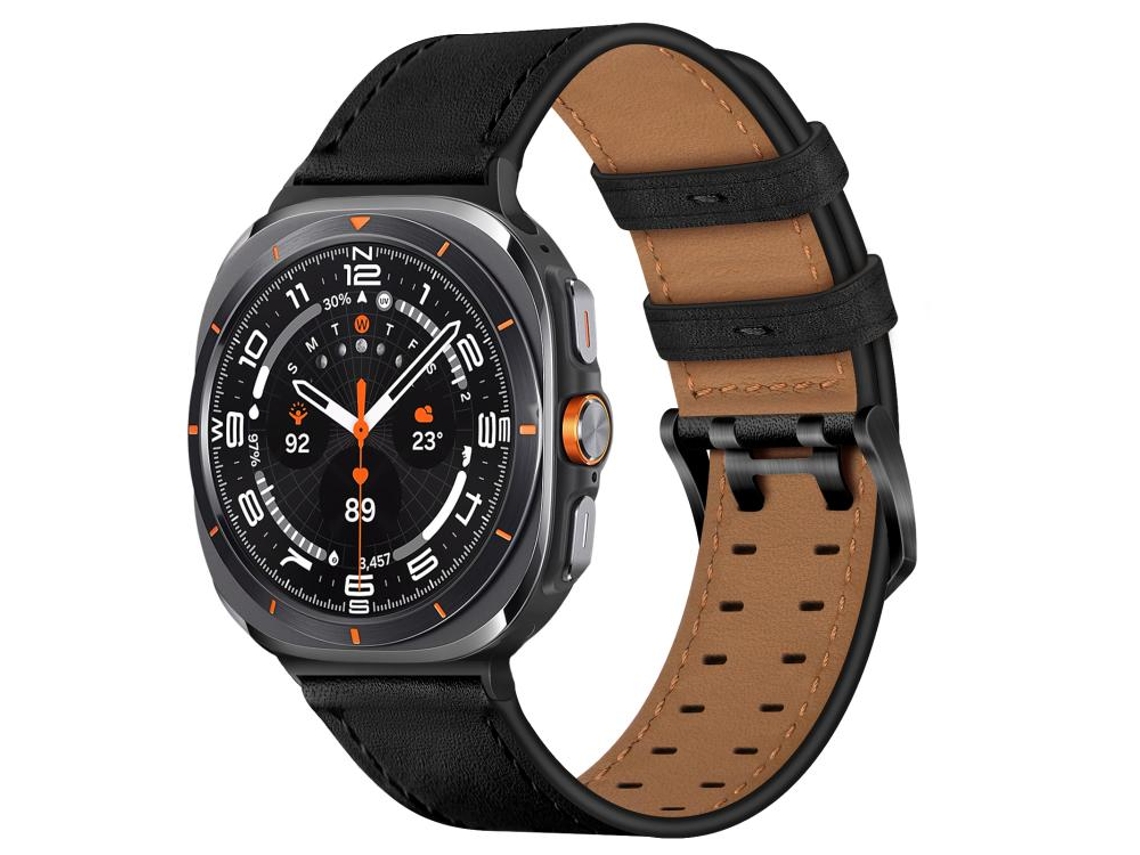 Correa para Samsung Galaxy Watch Ultra - Piel auténtica con doble hebilla (47 mm)