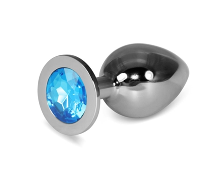 Plug Anal Metal Rosebud Classic Con Joya Azul Talla L LOVETOY