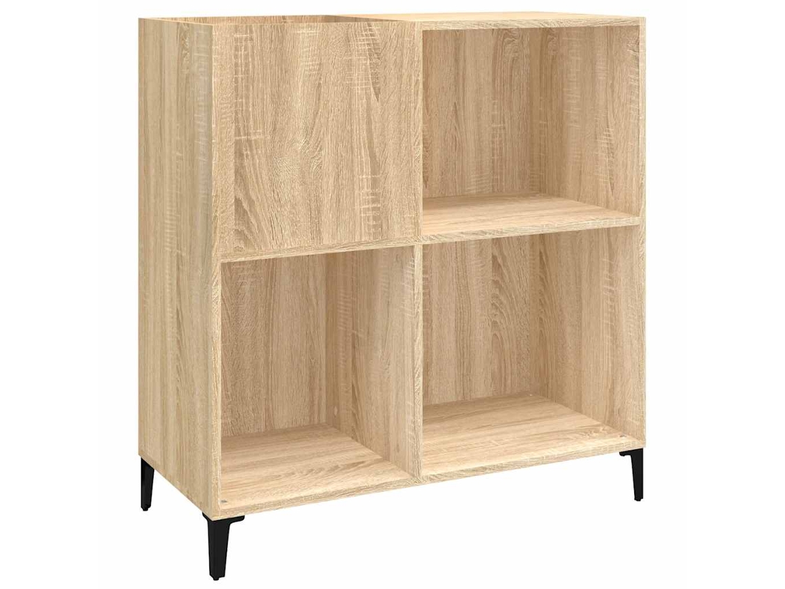 Maison Exclusive - Mueble Discos Madera Contrachapada Roble Sonoma 84,5x38x89 Cm