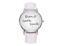 Reloj De Cuarzo Unisex Con Correa De Cuero Pu Zhoulianfa (blanco)