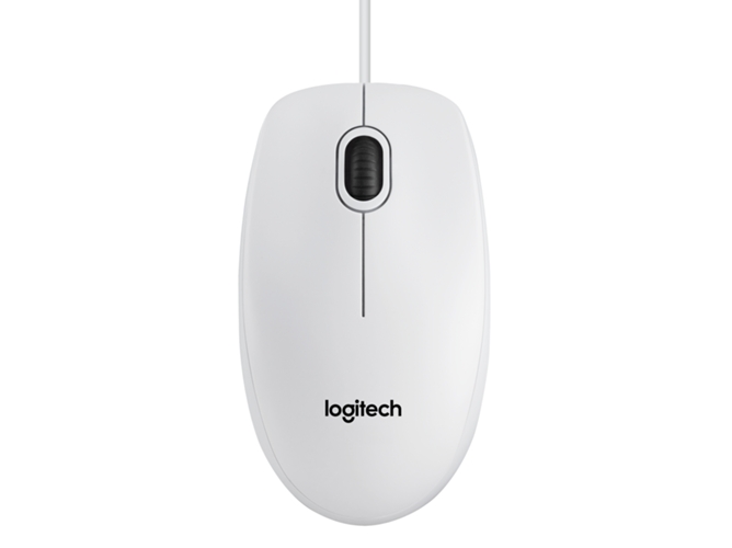 Ratón LOGITECH B100 (Óptico - 800 dpi - Blanco)