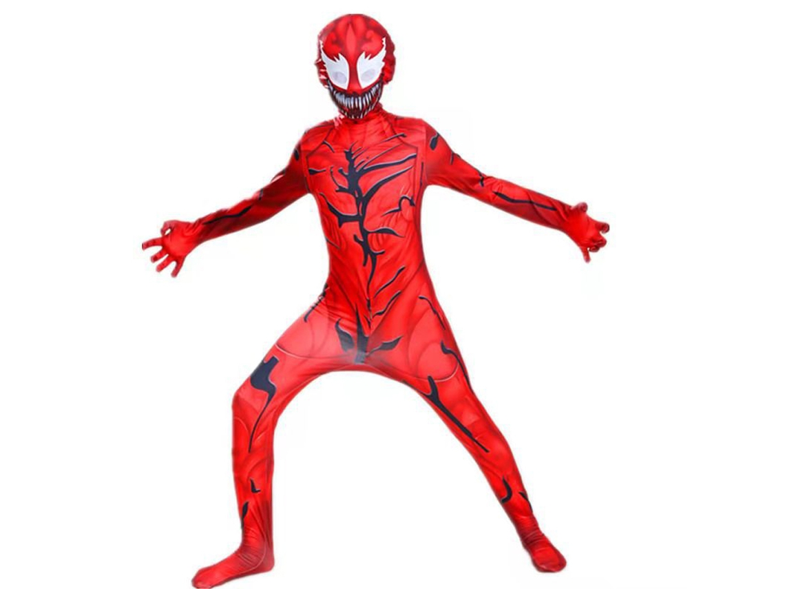 Kkpm-traje De Personaje De Película Rojo Mono Para Niños Disfraz De Cosplay Halloween Rol Play