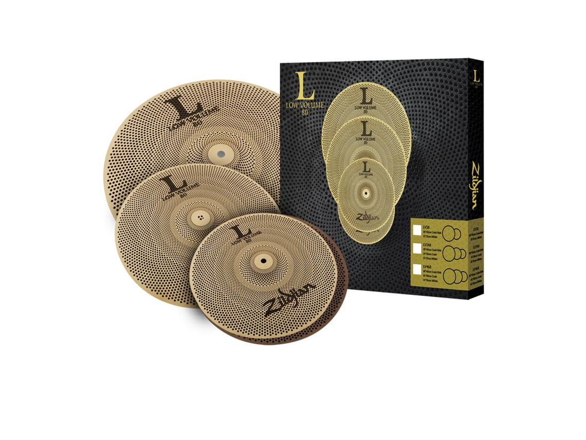 ZILDJIAN set pratos low volume lv348