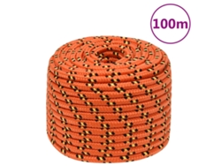 Cuerda De Barco Polipropileno Naranja 14 Mm 100 M